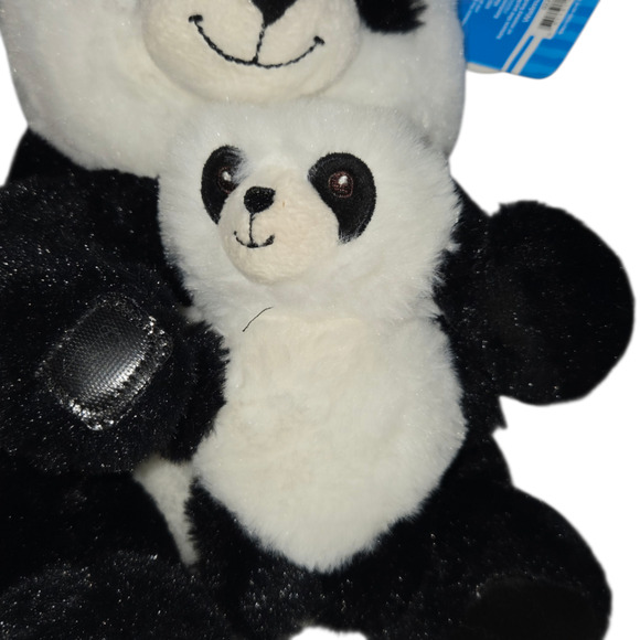 Spark Create Imagine Huggable Mom Mama Baby Panda Bear Rattle Plush 10 Inch Toy - Picture 2 of 14